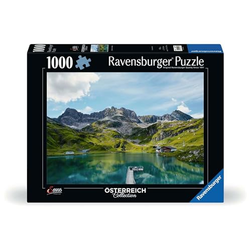 Ravensburger Puzzle 12000596 - Zürser See in Vorarlberg - 1000 Teile Puzzle für Erwachsene und Kinder ab 14 Jahren, Puzzle mit Landschaft und Natur von Ravensburger