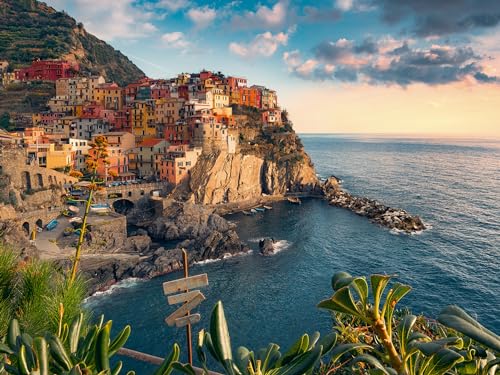 Ravensburger Puzzle 12000705 - Blick auf Cinque Terre - 1500 Teile Puzzle für Erwachsene und Kinder ab 14 Jahren, Puzzle mit Landschaft und Natur von Ravensburger