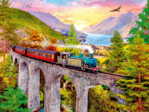 Ravensburger Puzzle 12000795 - Zugfahrt im Herbst - 1500 Teile Puzzle für Erwachsene ab 14 Jahren von Ravensburger