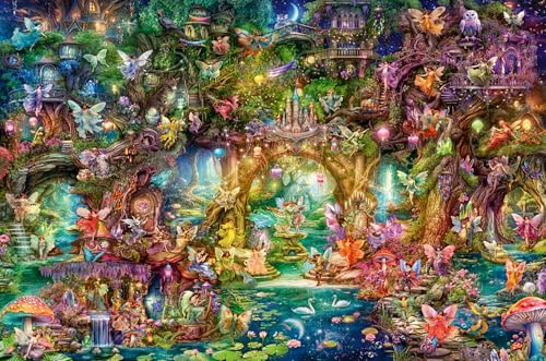 Ravensburger Puzzle 12000810 - Die verborgene Welt der Feen - 4000 Teile Puzzle für Erwachsene und Kinder ab 14 Jahren, Fantasy-Puzzle von Ravensburger