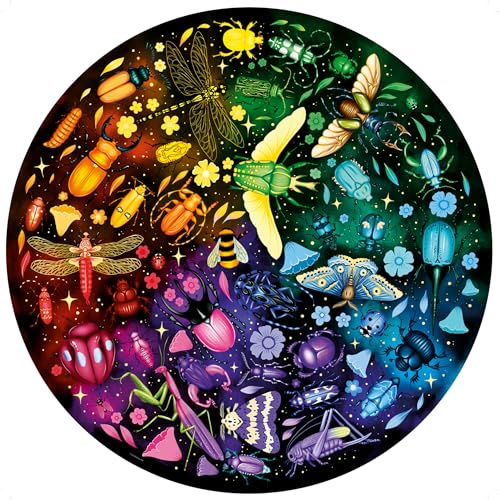 Ravensburger Puzzle 12000820 - Circle of Colors, Insekten - 500 Teile Puzzle für Erwachsene und Kinder ab 12 Jahren, Rundes Puzzle von Ravensburger