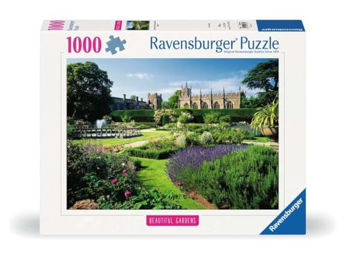 Ravensburger Puzzle 12000848 - Beautiful Gardens, Queen's Garden, Sudeley Castle, England - 1000 Teile Puzzle für Erwachsene und Kinder ab 14 Jahren, Puzzle mit Garten und Pflanzen Motiv von Ravensburger