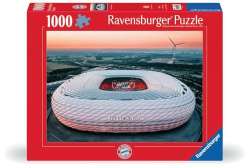 Ravensburger Puzzle 12001252 - Allianz Arena München - 1000 Teile FC Bayern München Puzzle für Erwachsene und Kinder ab 14 Jahren von Ravensburger