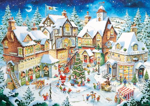 Ravensburger Puzzle 12001271 - 50-jähriges Jubiläum: Weihnachtsdorf Limited Edition - 1000 Teile Puzzle für Erwachsene und Kinder ab 14 Jahren, Weihnachts-Puzzle von Ravensburger