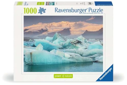 Ravensburger Puzzle 12001394 - Jökulsarlon Island - Power of Nature - 1000 Teile Puzzle für Erwachsene und Kinder ab 14 Jahren, Natur-Puzzle Island von Ravensburger