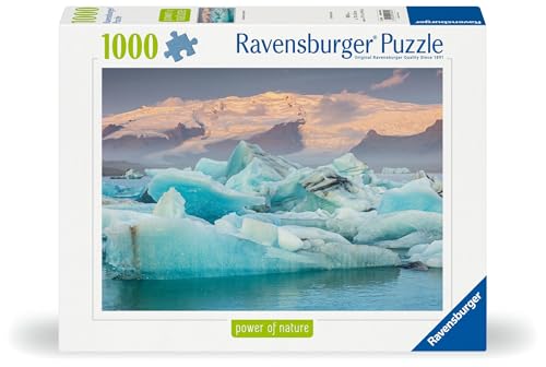 Ravensburger Puzzle 12001394 - Jökulsarlon Island - Power of Nature - 1000 Teile Puzzle für Erwachsene und Kinder ab 14 Jahren, Natur-Puzzle Island von Ravensburger