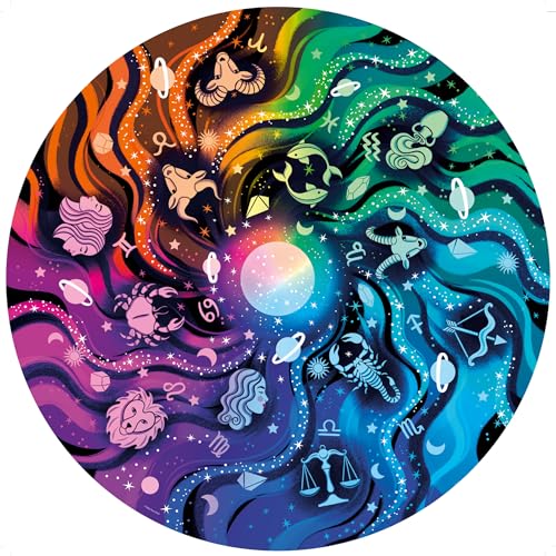 Ravensburger Puzzle 12200819 - Circle of Colors, Astrologie - 500 Teile Puzzle für Erwachsene und Kinder ab 12 Jahren, Rundes Puzzle von Ravensburger