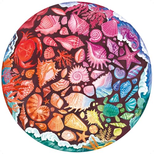 Ravensburger Puzzle 12200823 - Circle of Colors, Seashell - 500 Teile Puzzle für Erwachsene und Kinder ab 12 Jahren, Rundes Puzzle von Ravensburger