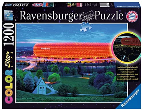 Ravensburger Puzzle 16187 - Allianz Arena - 1000 Teile FC Bayern München Puzzle für Erwachsene und Kinder ab 14 Jahren von Ravensburger