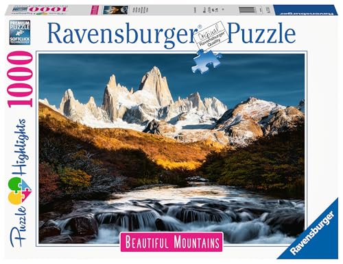 Ravensburger Puzzle 17315 - Fitz Roy, Patagonien - 1000 Teile Puzzle, Beautiful Mountains Kollektion, für Erwachsene und Kinder ab 14 Jahren, White von Ravensburger