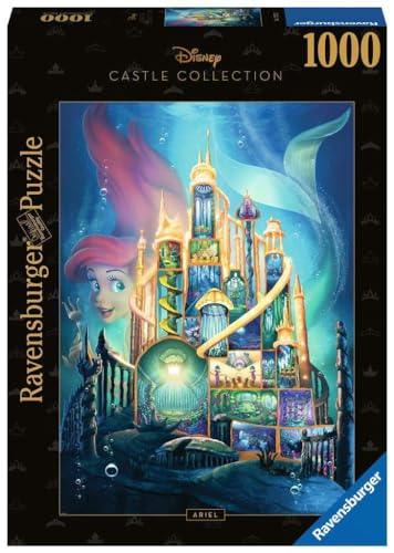 Ravensburger 17337 17337-Arielle-1000 Teile Disney Castle Collection Puzzle für Erwachsene und Kinder ab 14 Jahren, Ariel, 27 x 20 von Ravensburger