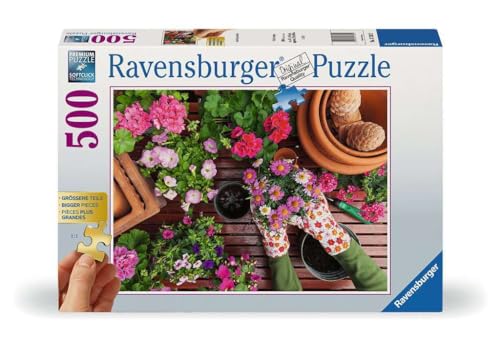 Ravensburger Puzzle 17382 - Große Gartenliebe - Gold Edition Puzzle mit größeren Puzzleteilen - 500 Teile Puzzle für Erwachsene und Kinder ab 12 Jahren von Ravensburger