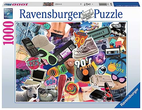 Ravensburger Puzzle 17388 Die 90er Jahre - 1000 Teile Puzzle für Erwachsene und Kinder ab 14 Jahren, 70 x 50 cm von Ravensburger