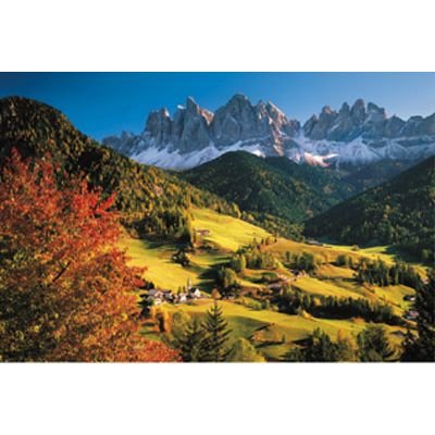 Ravensburger Puzzle 17402 - Südtirol: Villnößtal mit Geislerspitzen im Herbst - 5000 Teile von Ravensburger