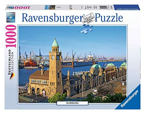 Ravensburger Puzzle 19457 - Hamburg - 1000 Teile Puzzle für Erwachsene und Kinder ab 14 Jahren, Stadt-Puzzle von Hamburg von Ravensburger