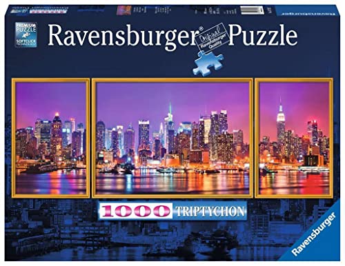 Ravensburger Puzzle 19792 - New York - 1000 Teile Puzzle für Erwachsene und Kinder ab 14 Jahren, Triptychon Puzzle bestehend aus 3 Teilen von Ravensburger