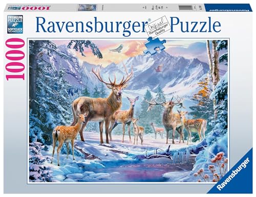 Ravensburger Puzzle 19949 - Rehe und Hirsche im Winter - 1000 Teile Puzzle für Erwachsene ab 14 Jahren Ravensburger Puzzle 19949 - Rehe und Hirsche im Winter - 1000 Teile Puzzle für Erwachsene ab 14 Jahren von Ravensburger