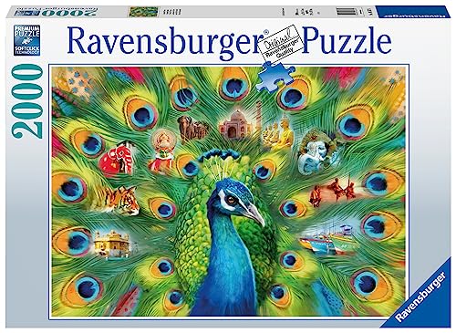 Ravensburger 16567 Land of The Peacock Pfau Puzzle, Multicolor von Ravensburger