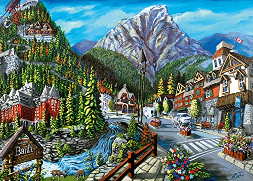 Ravensburger Puzzle 2D 1000 elementów: Witamy w Banff, Stary Design von Ravensburger