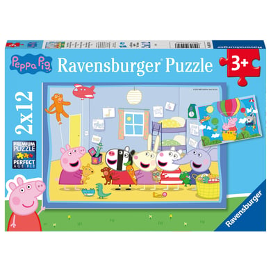 Ravensburger Puzzle 2x12 Teile - Peppas Abenteuer von Ravensburger