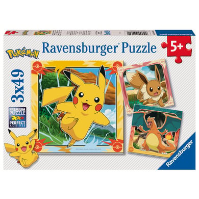 Ravensburger Puzzle 3 x 49 Pokémon von Ravensburger