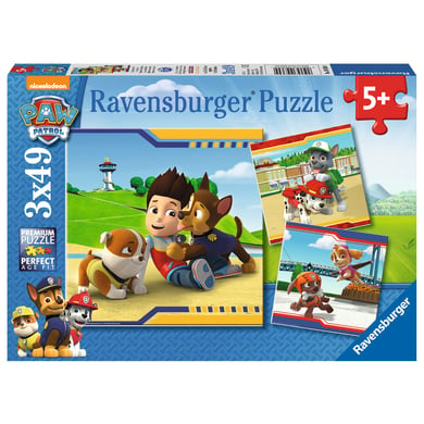 Ravensburger Puzzle 3 x 49 Teile Paw Patrol: Helden mit Fell von Ravensburger