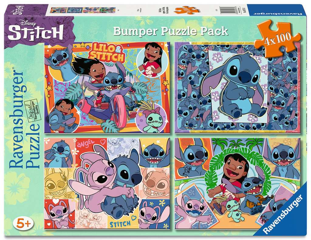 Ravensburger Puzzle 4 x 100 Teile XL - Disney Stitch: Aloha - Ravensburger Puzzle 4 x 100 Teile XL - Disney Stitch: Aloha - von Ravensburger