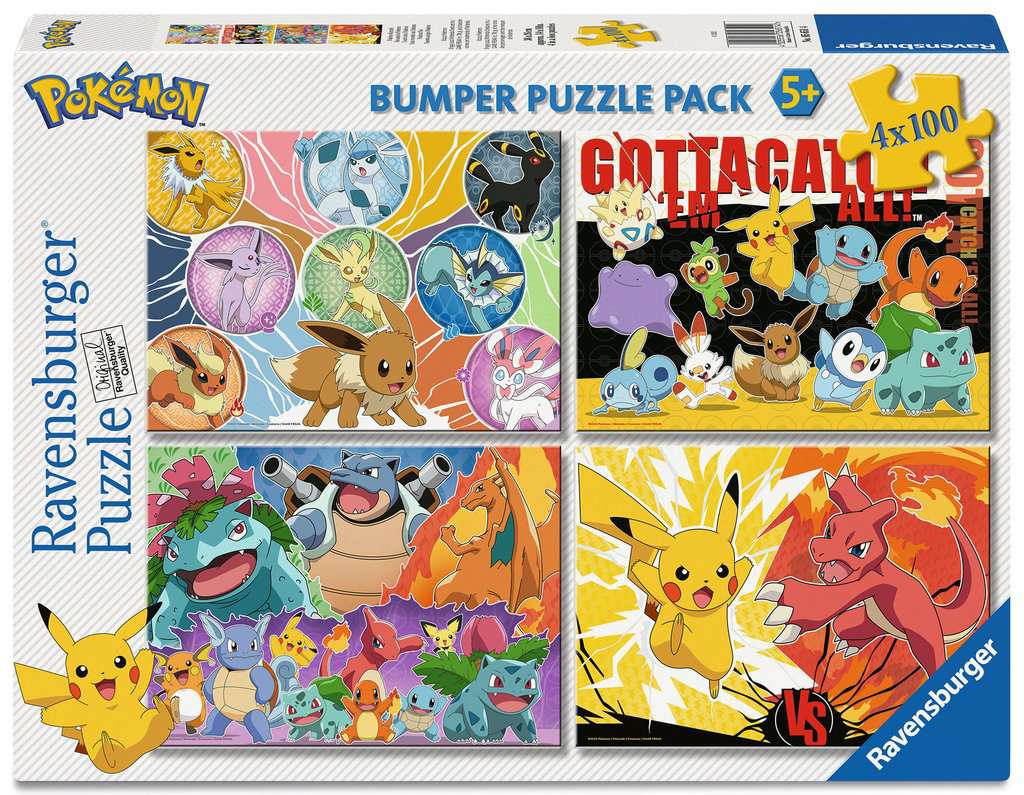 Ravensburger Puzzle 4 x 100 Teile XL - Pokémon Kumpels - Ravensburger Puzzle 4 x 100 Teile XL - Pokémon Kumpels - von Ravensburger