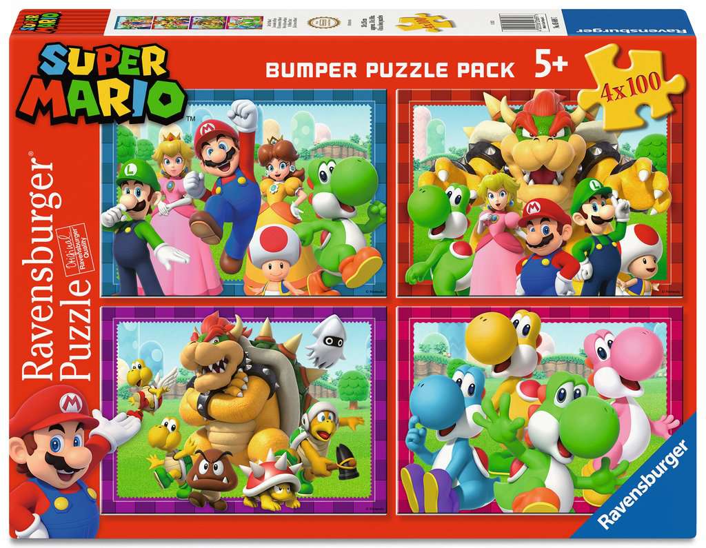 Ravensburger Puzzle 4 x 100 Teile XL - Super Mario: Zeit für Mario - Ravensburger Puzzle 4 x 100 Teile XL - Super Mario: Zeit für Mario - von Ravensburger
