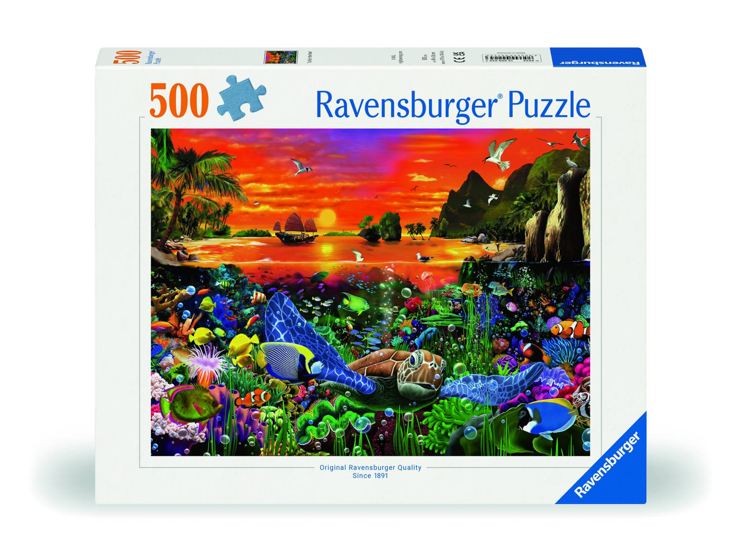 Ravensburger Puzzle 500 Teile - Schildkröte im Riff - Ravensburger Puzzle 500 Teile - Schildkröte im Riff - von Ravensburger