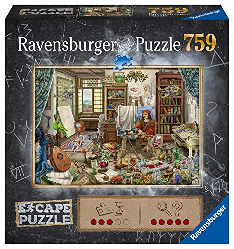 Ravensburger 4005556168439 Escape Da Vinci Legepuzzle, Multicolor von Ravensburger