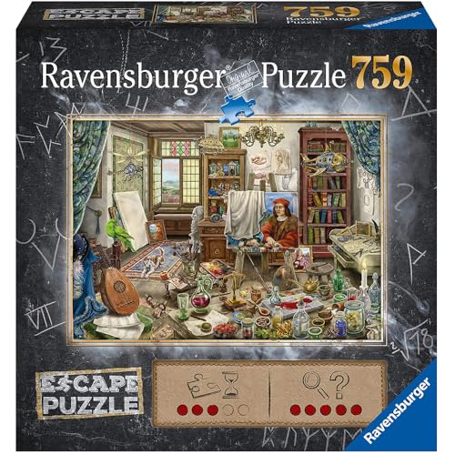 Ravensburger 4005556168439 Escape Da Vinci Legepuzzle, Multicolor von Ravensburger