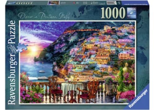 Ravensburger 15263 Italien Puzzle Dinner in Positano, Italia, 1000 Teile, Mehrfarbig, 27" x 20" von Ravensburger