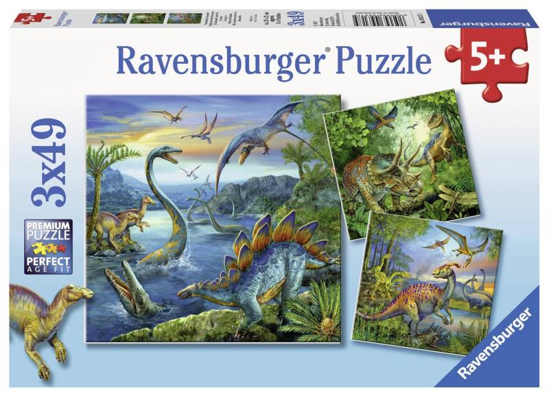 Ravensburger Puzzle Dinosaurier 3x49 Teile von Ravensburger