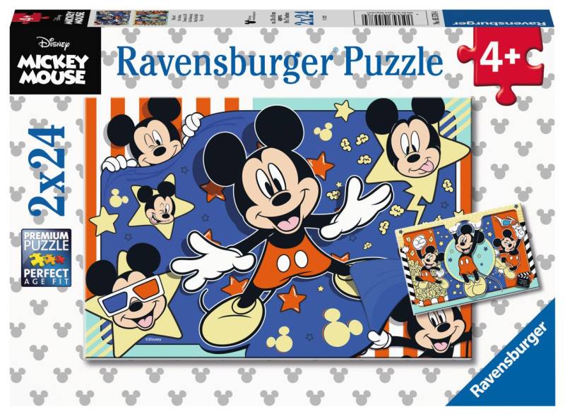 Ravensburger Puzzle Disney Micky Maus 2x24 Teile von Ravensburger