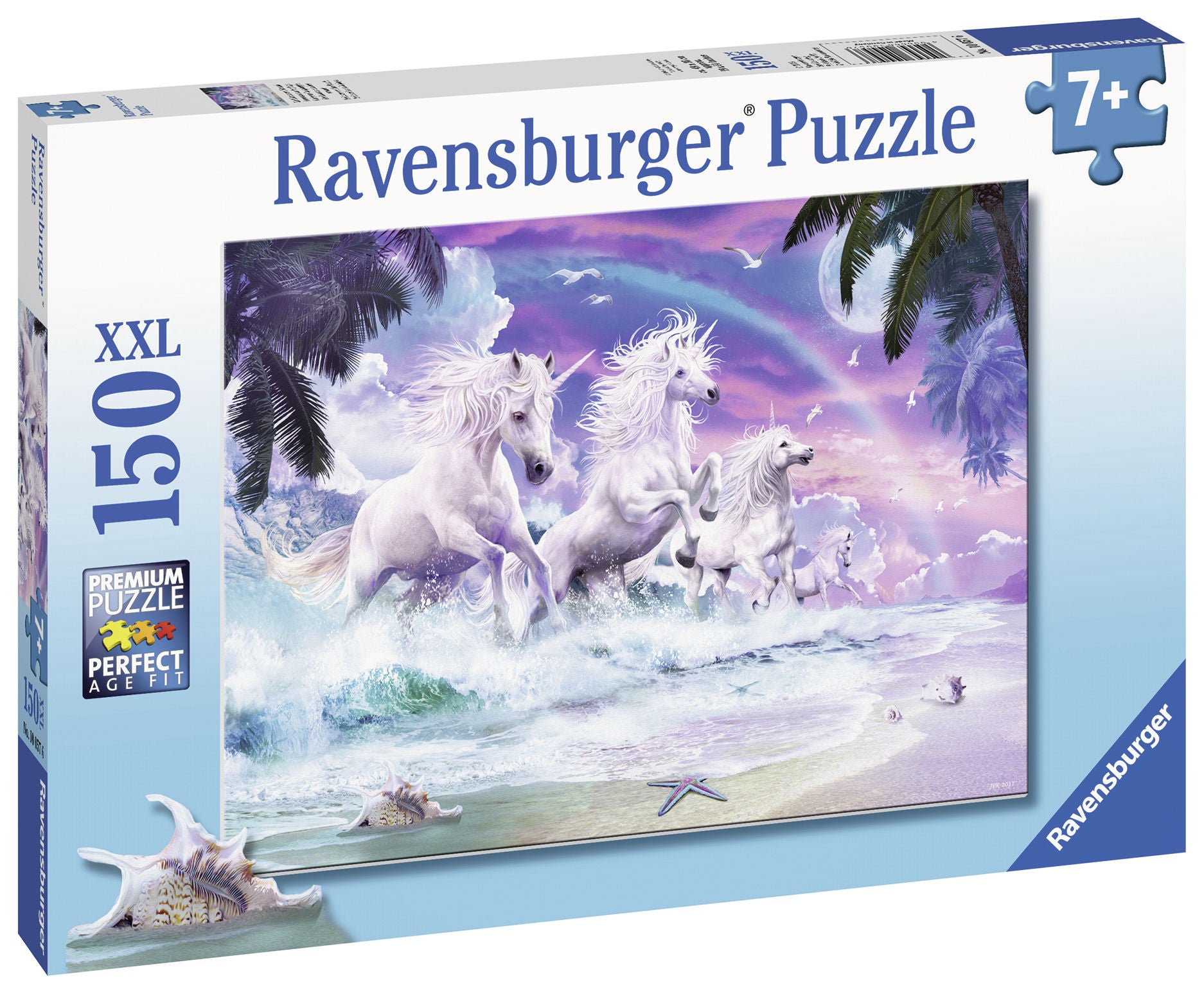 Ravensburger Puzzle Einhörner Am Strand 150 Teile von Ravensburger