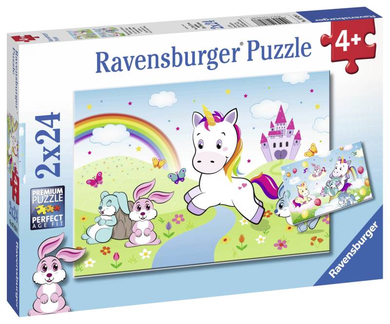 Ravensburger Puzzle Einhorn 2x24 Teile von Ravensburger