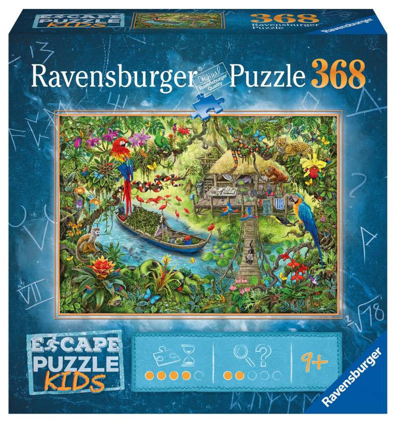 Ravensburger Puzzle Escape Dschungel Kinderpuzzle, 368 Teile von Ravensburger