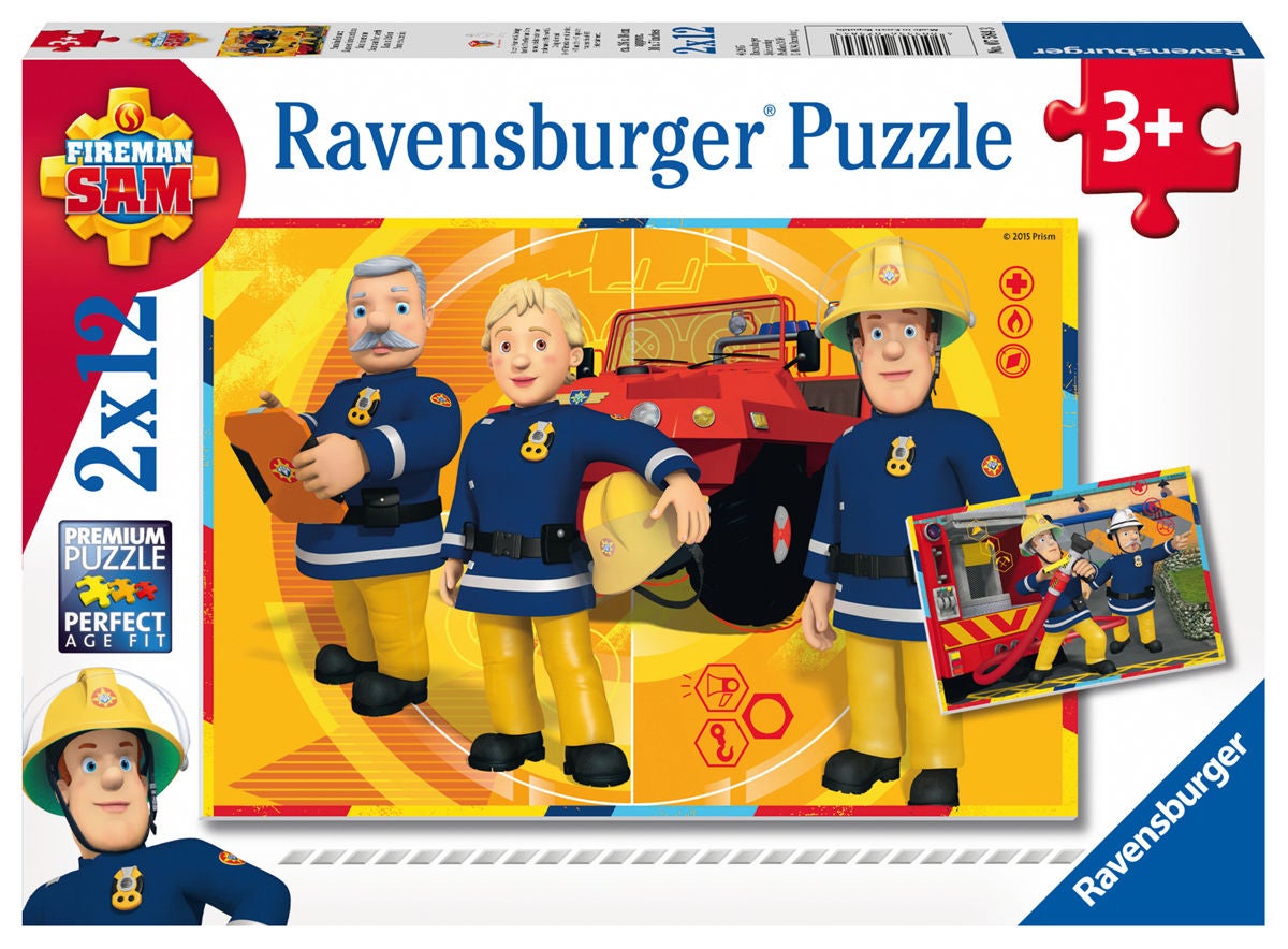 Ravensburger Puzzle Feuerwehrmann Sam 2x12 Teile von Ravensburger