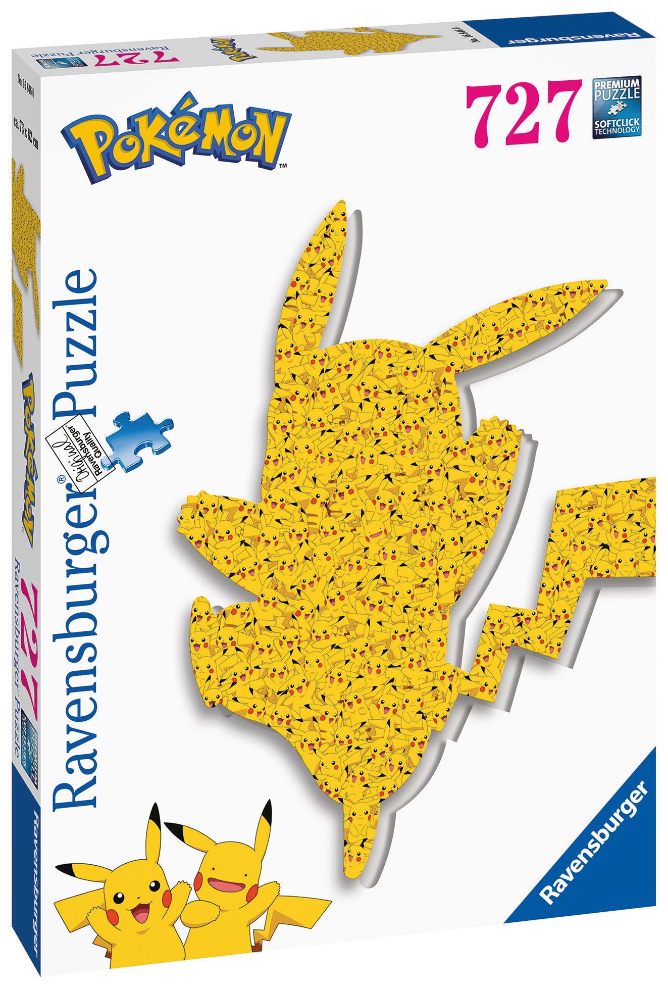 Ravensburger Puzzle Geformter Pikachu, 600-700 Teile von Ravensburger