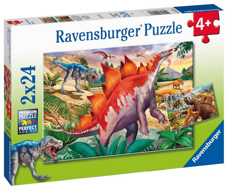 Ravensburger Puzzle Jurassic Tierleben, 2x24 Teile von Ravensburger