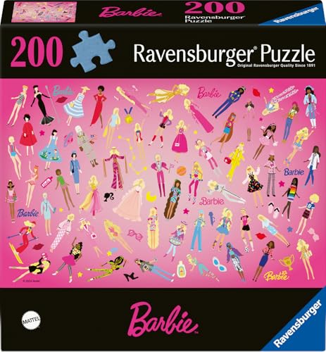 Ravensburger Puzzle Moment 12001492 -Barbie: Inspiring Girls Since 1959 - 200 Teile Barbie Puzzle für Erwachsene und Kinder ab 8 Jahren von Ravensburger