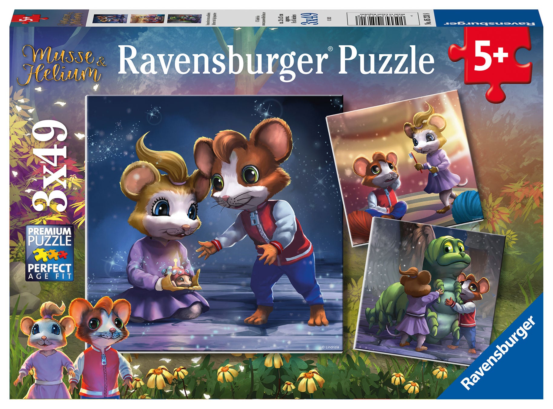 Ravensburger Puzzle Musse &  Helium, 3x49 Teile von Ravensburger