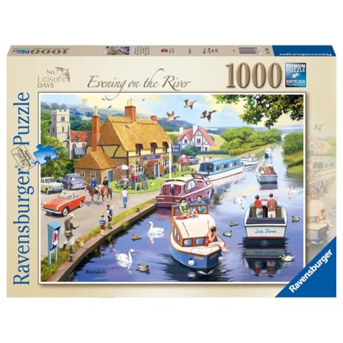 Ravensburger Puzzle: Nachmittag im Fluss, Puzzle, 1000 Teile, Puzzles für Erwachsene, Puzzle 1000 Teile, Kleber zum Einrahmen von Puzzles, Erwachsenenpuzzle, Geschenke für Erwachsene, 70 x 50 cm von Ravensburger