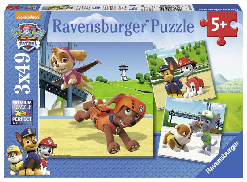 Ravensburger Puzzle Paw Patrol 3x49 Teile von Ravensburger