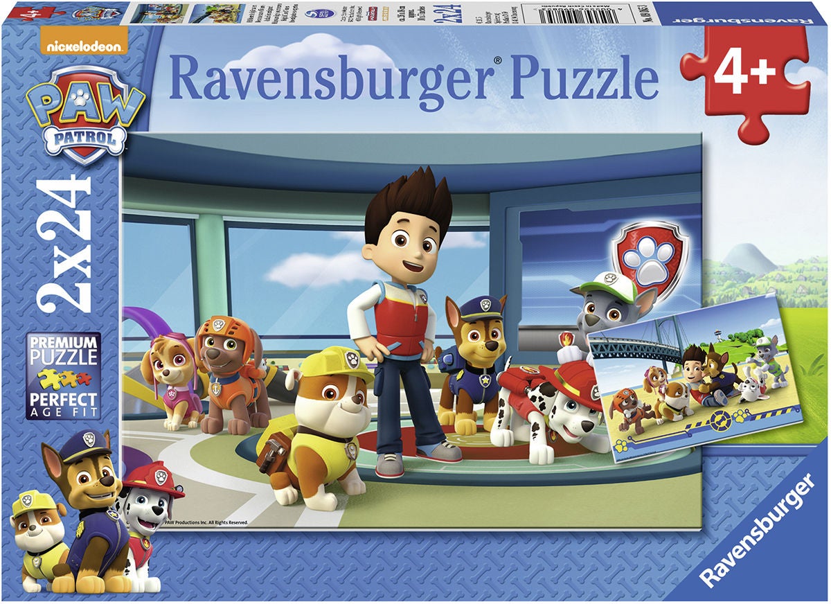 Ravensburger Puzzle Paw Patrol Hilfsbereite Spürnasen 2x24 Teile von Ravensburger