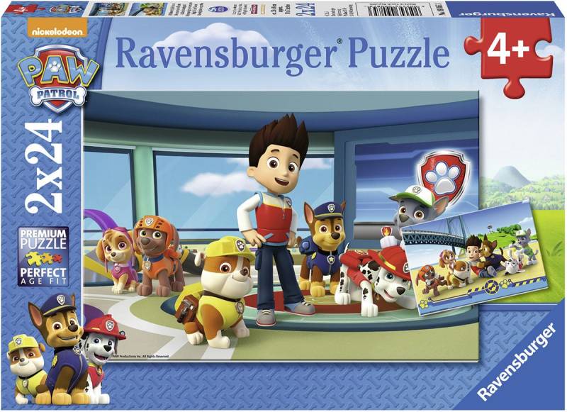 Ravensburger Puzzle Paw Patrol Hilfsbereite Spürnasen 2x24 Teile von Ravensburger