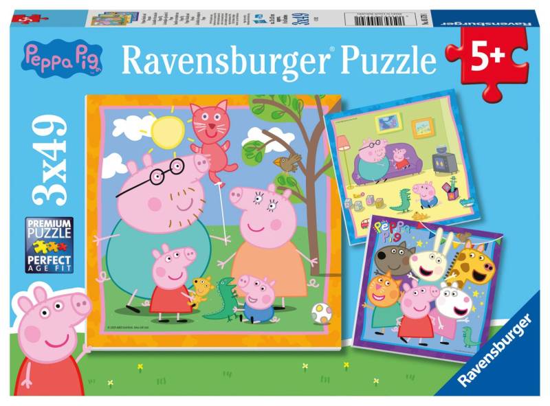 Ravensburger Puzzle Peppa Wutz 3x49 Teile von Ravensburger