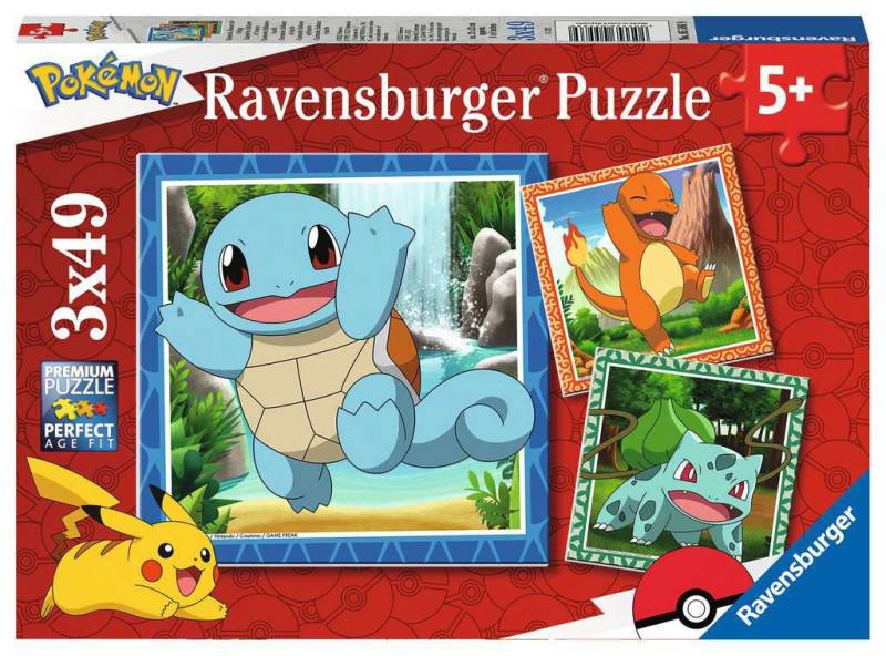 Ravensburger Puzzle Pokémon 3x49 Teile von Ravensburger