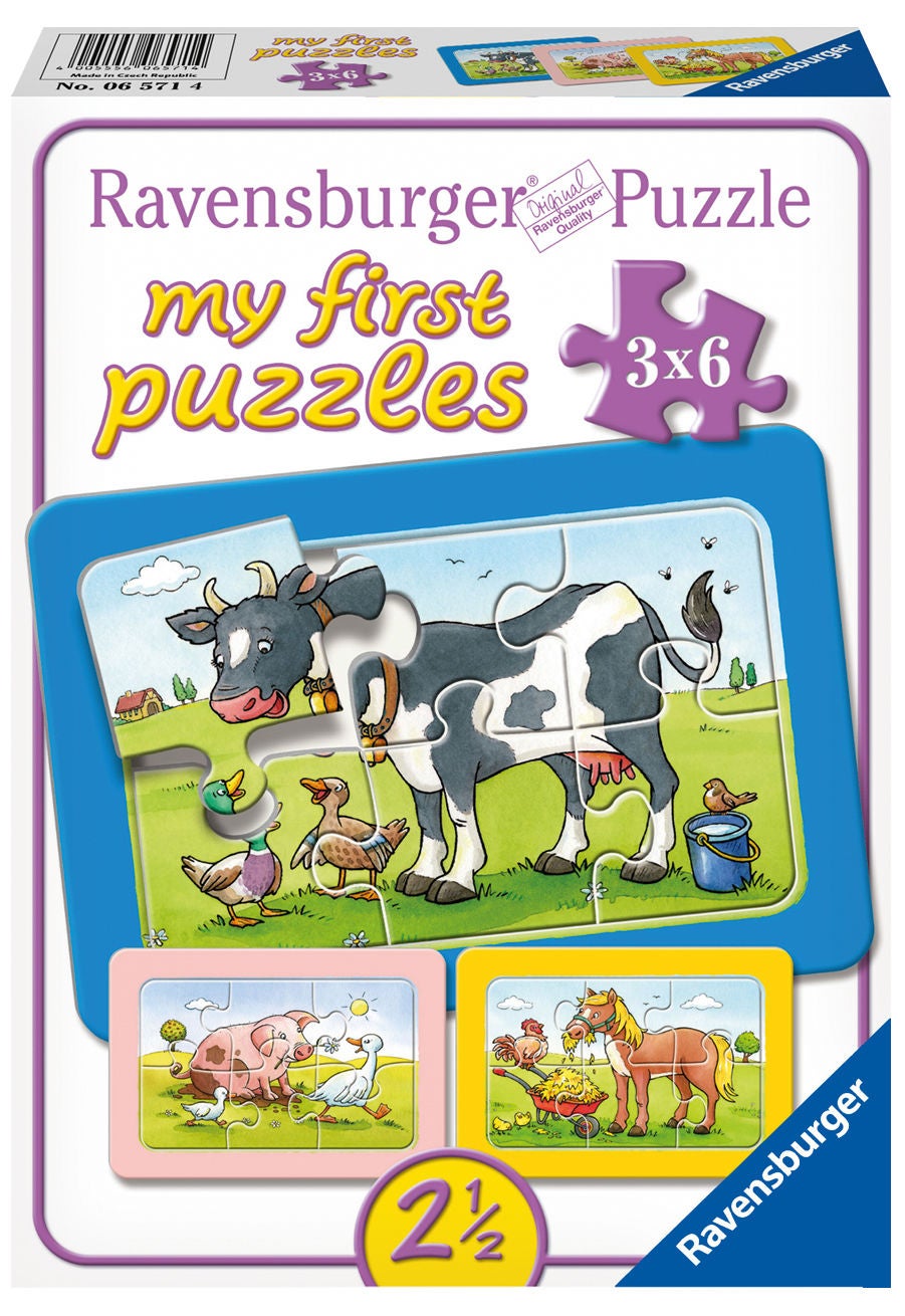 Ravensburger Puzzle Tierfreunde 3x6 Teile von Ravensburger